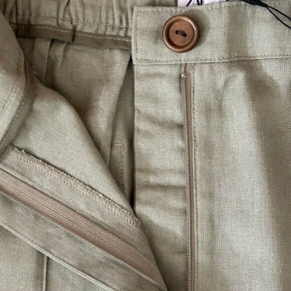 ZARA linen jogging pants, size L, * NWT * - Picture 6 of 12